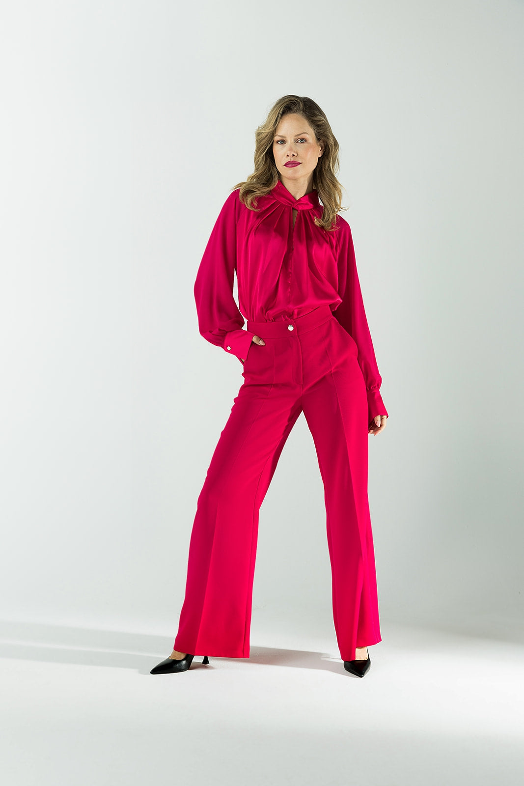 Roma trousers | Red