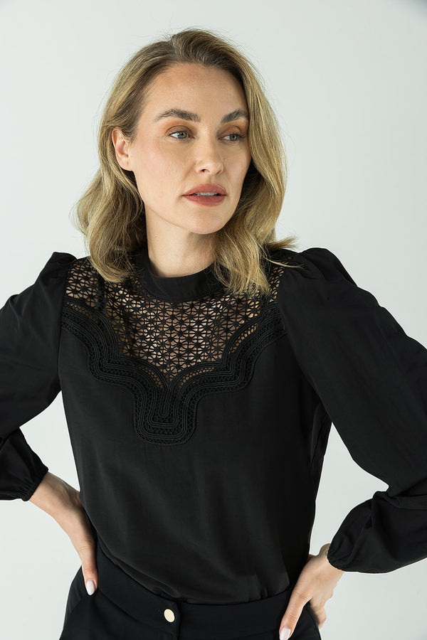 Marlis top | Zwart