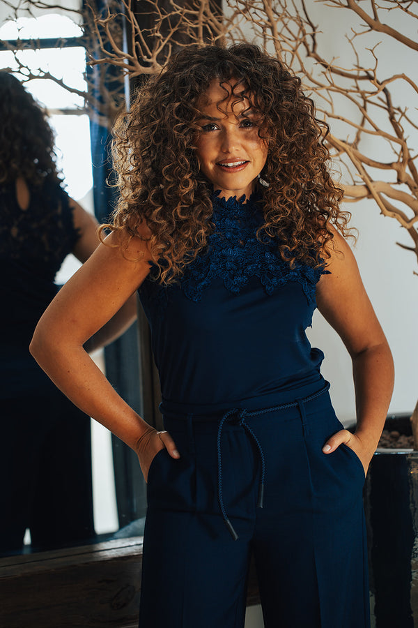 Margo Top | Donker blauw