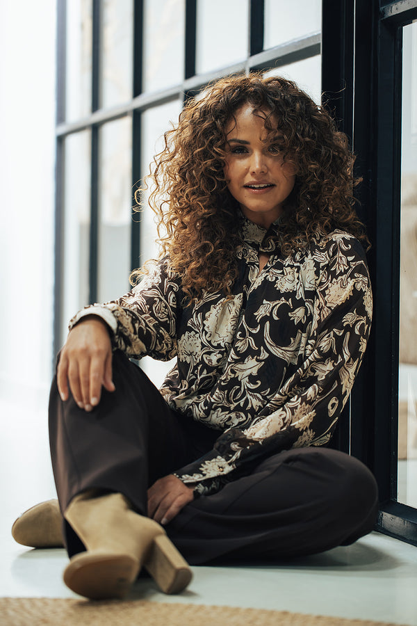 Adda Blouse | Bruin multi