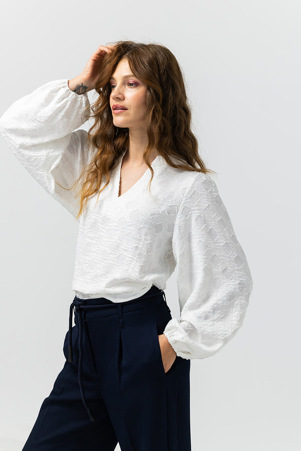 Alana Blouse | Wit