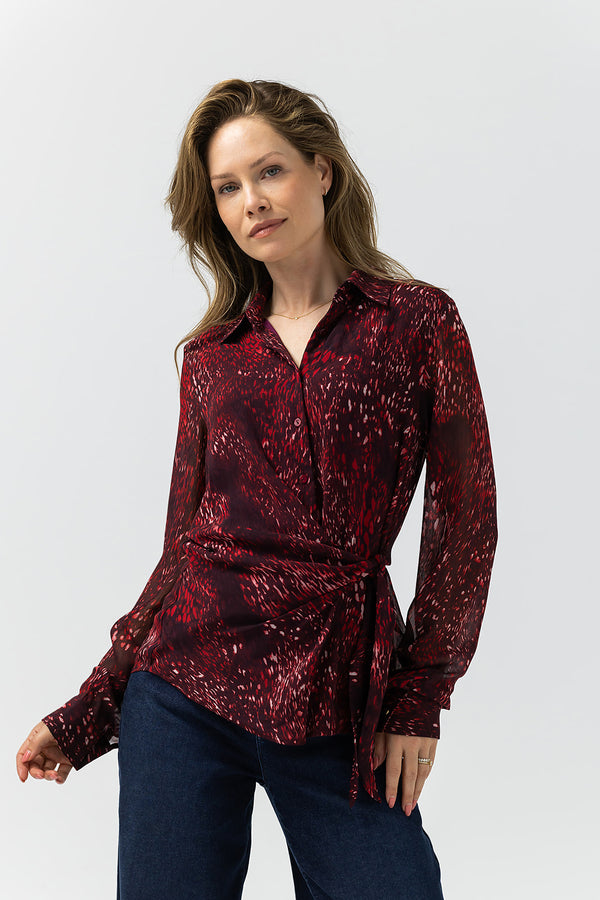 Adele Blouse | Bordeaux