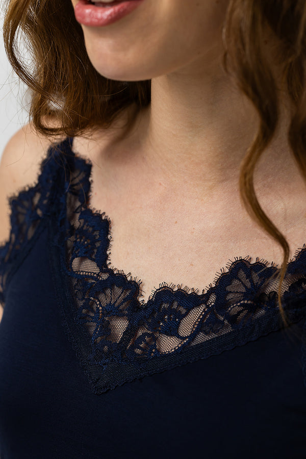 Marjolein Top | Donker blauw