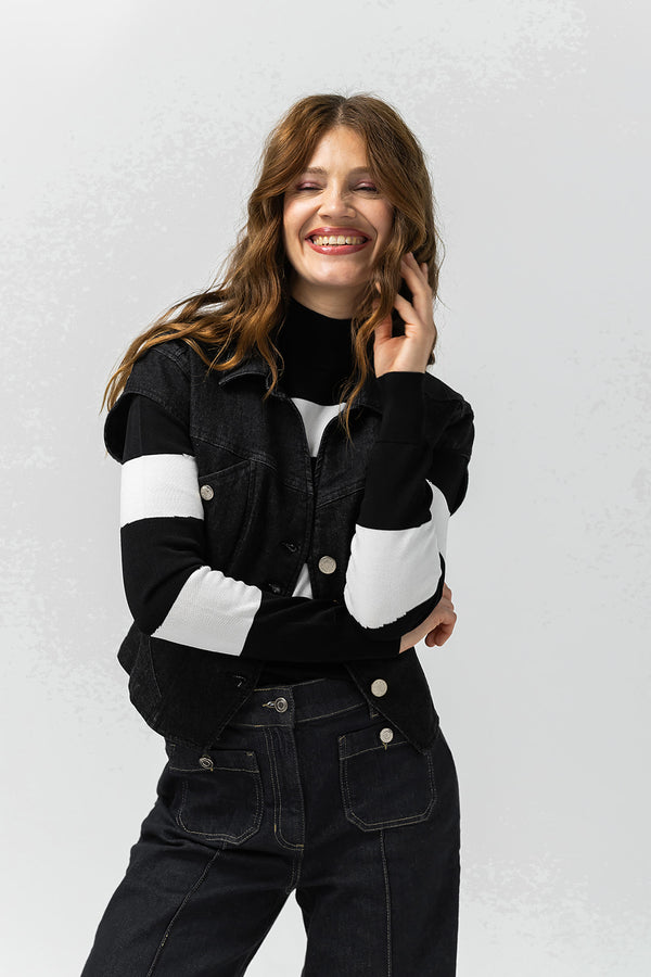 Iva gilet | Zwart