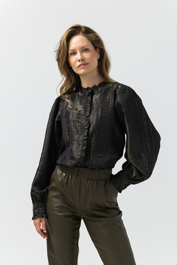 Albertine Blouse | khaki
