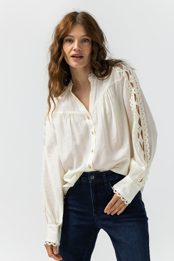 Afra Blouse | Off white
